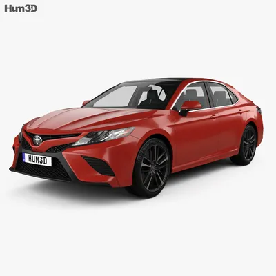 Toyota Camry (XV60) XSE mit Innenraum 2017 3D-Modell - Fahrzeuge on Hum3D