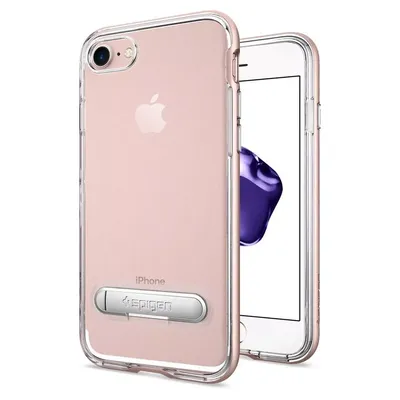 Чехол бампер SPIGEN CRYSTAL HYBRID для Apple iPhone 7 ROSE GOLD (Розовое  золото) | Чехлы оптом | Чехлы для смартфонов оптом | Аксессуары чехлы оптом