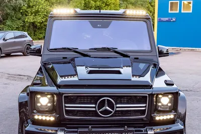 Чёрный Mercedes гелендваген G класса - обои на телефон
