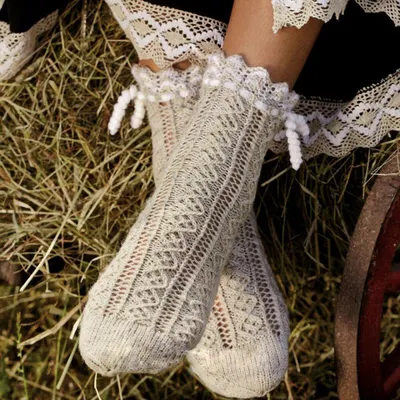 Ажурные носки спицами. 5 моделей с описанием и схемами – Paradosik Handmade  - вязание для начинающих и профессионалов