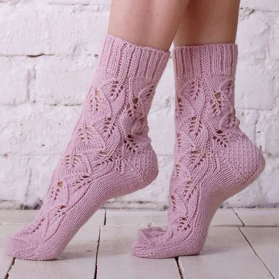 Красивые вязаные носки: 40 идей - Свое рукоделие
