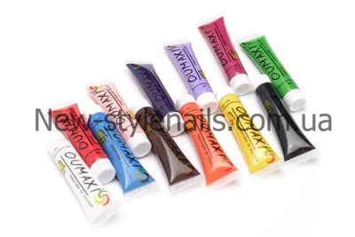 Акриловые краски для дизайна ногтей Qumaxi, 12 шт • Цена от  интернет-магазина «New Style Nails» - 546233083