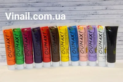 Набор акриловых красок Oumaxi в наборе 12шт.: продажа, цена в Виннице.  Материалы для наращивания ногтей от \"Интернет-магазин \" ViNail \"\" -  525773888