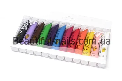 Акриловые краски для дизайна ногтей QUMAXI, 12 шт, цена 132 грн — Prom.ua  (ID#545331043)