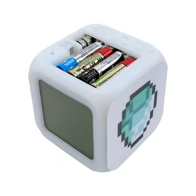 Часы-будильник Алмазная руда серия 2 пиксельные с подсветкой купить в  магазине игрушек GetToy.ru