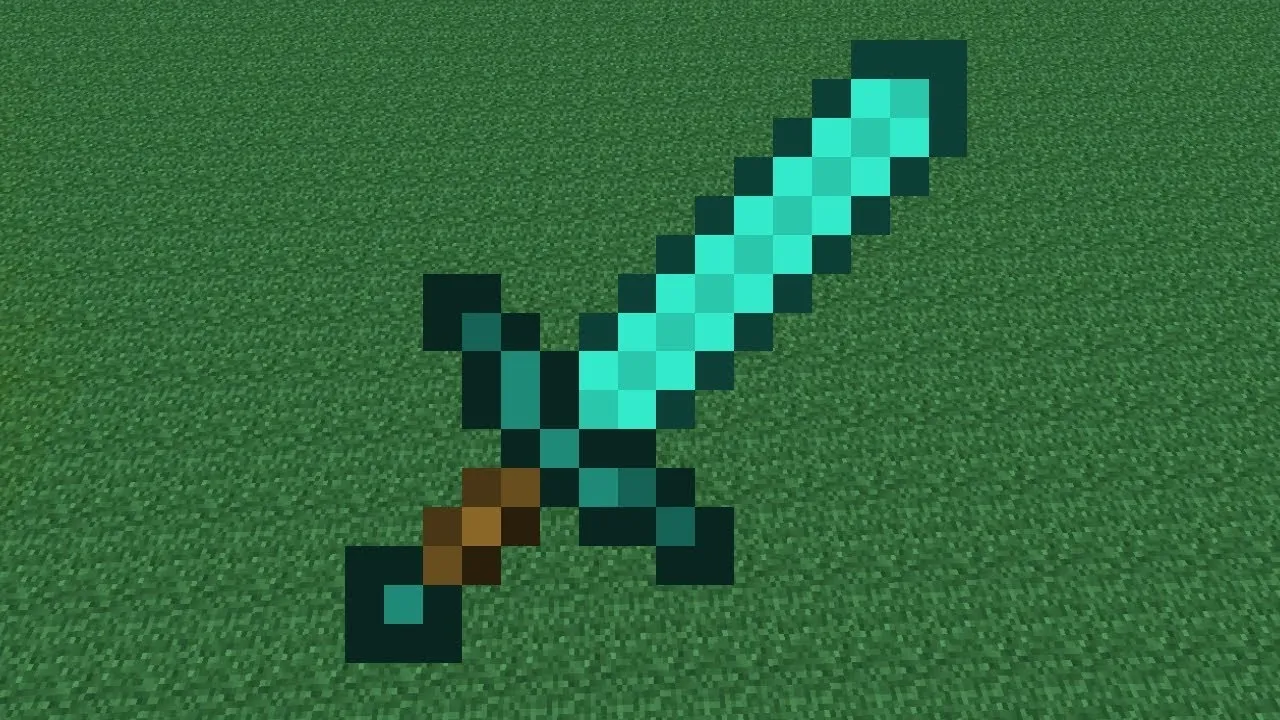 Сильный меч в майнкрафте. СКРАФТИТЬ алмазный меч. Алмазный меч майнкрафт постройка. Как построить алмазный меч в Minecraft. Крафт алмазного меча.