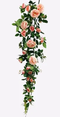 Купить Искусственная роза ампельная, Розовый оптом в Украине: цена,  описание, характеристики › Flowers Decor