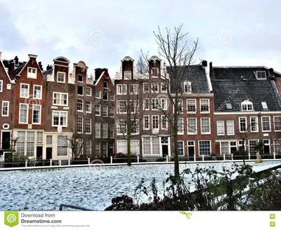 Красивая зима Амстердам, Голландия Стоковое Фото - изображение  насчитывающей зодчества, нидерланды: 78158030