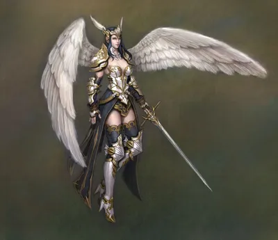 Ангел с мечом рисунок