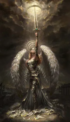 Фото Девушка - ангел с мечом в руке, by Sanjin Halimic