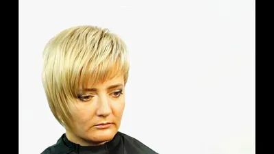Женская асимметричная стрижка от Ирины Волощенко - YouTube