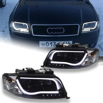 AKD автостайлинг фары для Audi A6 фары 1999-2004 A6 C4 светодиодный ные  фары LED DRL Hid биксеноновые фары автомобильные аксессуары - купить по  выгодной цене | AliExpress