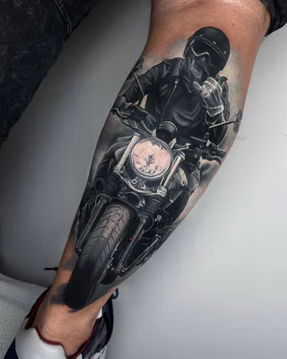 Тату Мотоцикл 🏍 — значение, эскизы и фото татуировок с мотоциклами для  мужчин и парней