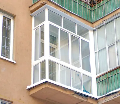 Остекление двухстороннего балкона в Нижнем Новгороде