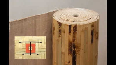 Отделка стен бамбуковым полотном - 60 фото