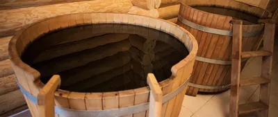 Баня с купелью | Русская баня на дровах