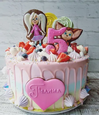 5,401 отметок «Нравится», 7 комментариев — Торты (@sweet_land_cake) в  Instagram: «Барбоскины » | Drizzle cake, Cake, Desserts
