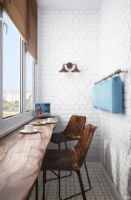 Барная стойка на балконе или лоджии: фото, современные идеи в интерьере  кухни