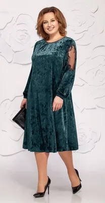 Купить платье Ивелта плюс-1619 в интернет-магазине “Анабель“ | Платья, Бархатные  платья, Модные стили