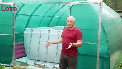 Видео отзыв теплица Фермер с бассейном - YouTube