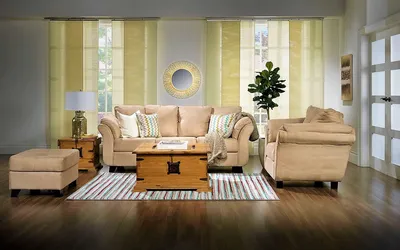Бежевый диван: сочетание с другими цветами в интерьере | Фото