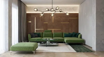 Зеленый диван в интерьере \u003e C чем сочетать | Legko.com