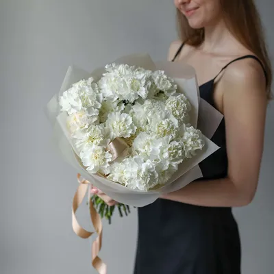 Купить Белые диантусы премиум «Julia» в Кишинёве