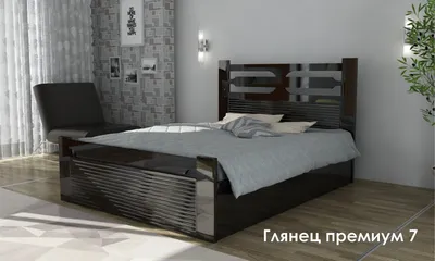 Глянец Премиум 7\" глянцевая кровать за 23 750 руб. в наличии и на заказ.