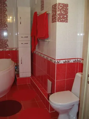 Дизайн красной ванной комнаты: реальные фото примеров и идеи оформления  интерьера - все «за» и «против»