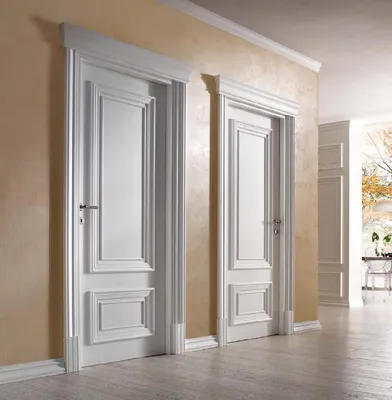 Белые межкомнатные двери со стеклом Status, купить межкомнатные двери  белого цвета глянцевые