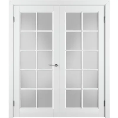 Межкомнатная дверь эмаль VFD Glanta Polar белая остеклённая распашная  двустворчатая – купить в Москве по цене 31 420 руб. в интернет-магазине  Дверцов.