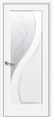 Купить Межкомнатные двери Прима со стеклом сатин и рисунком Р2, цвет: Белый  матовый, Premium | компания Виконт в Кривом Роге