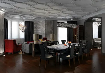 Дизайн интерьера шестикомнатной квартиры 200 кв.м в стиле ар-деко -  портфолио ГК «Фундамент» - https://remont-f.ru | Дизайн интерьера, Дизайн,  Интерьер