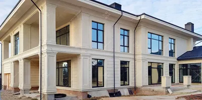 Большой красивый дом – проект и строительство 🏡 Двухэтажный белый дом –  1040 кв.м