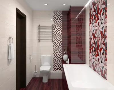 Красная ванная комната – яркая «изюминка» вашего дома