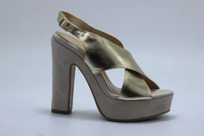 Женские босоножки на каблуке MARIKA 36 р 24 см бежевые 7989 - Товары из  Италии — купить итальянскую обувь в интернет-магазине