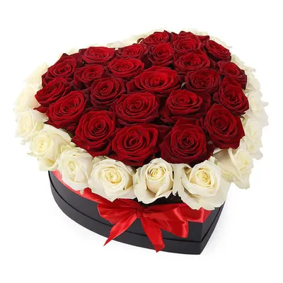 Букет из роз в форме сердца Красное сердце, Flowers \u0026 Gifts Tyumen, buy at  a price of 11500 RUB, Flowers in a Box on Tsvetik Semitsvetik with delivery  | Flowwow