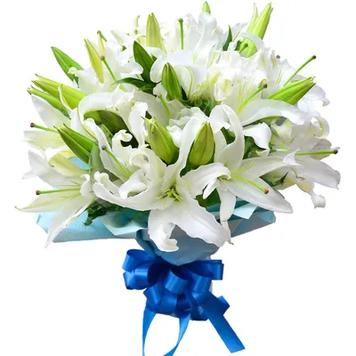Цветы в Мурманске - магазин Дари Цветы - Букет из белых лилий