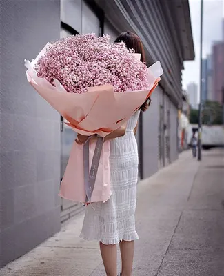 Букет гигант гипсофила розовая №476 - 🌹 Цветы Новосибирск заказ: