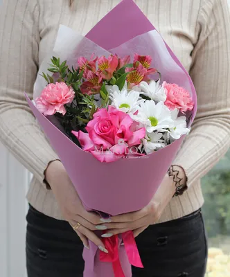 Букет цветов «Ягодка-малинка» - купить с доставкой в Челябинске