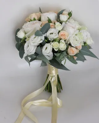 Ванильный букет невесты | Floral, Floral wreath, Wreaths