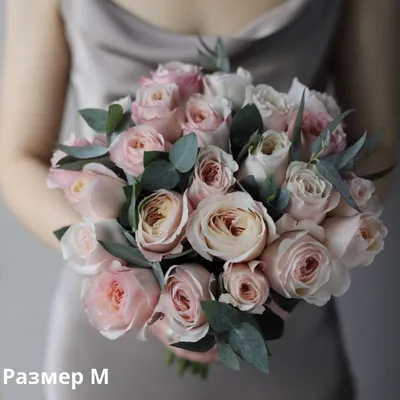 Букет невесты из пионовидных роз Д. Остина Кейра - заказать доставку цветов  в Москве от Leto Flowers