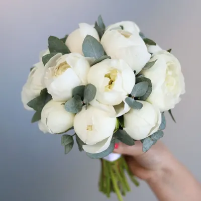 Пионы Москва on Instagram: “Белый, розовый или бело-розовый? 😃 ⠀ Свадебные  букеты из пионов на люб… | Flower bouquet wedding, White wedding bouquets,  Bride flowers