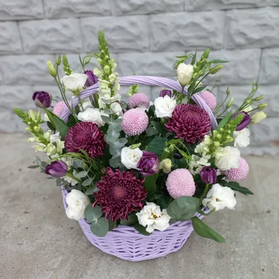 Корзина в стиле прованс – цветы с доставкой в Брянске | Iris32