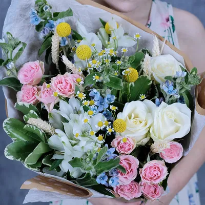 Купить прованс букет с полевыми цветами! - Пермь. Заказать цветы онлайн с  доставкой на дом