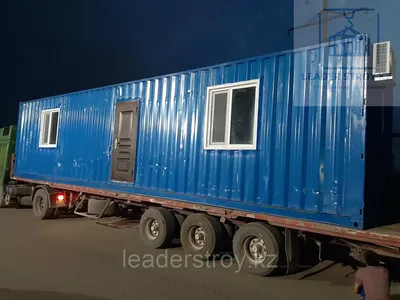 Жилой вагончик с санузлом и душем из 40 футового морского контейнера купить  в Алматы с доставкой - Leaderstroy