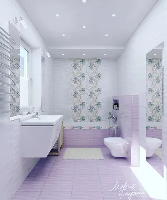 Вариант 3 - эту плитку #заказчики выбрали без меня 🙈🙈 эконом вариант  плитки.. ✔️#сиреневый я люблю ❤️ ❌цветы тоже люблю… | Bathroom design,  Corner bathtub, Design