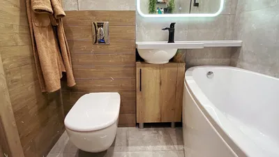 Дизайн ванной комнаты в хрущевке без туалета - 74 фото