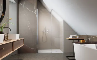 Фото ванной комнаты на мансарде » Современный дизайн на Vip-1gl.ru