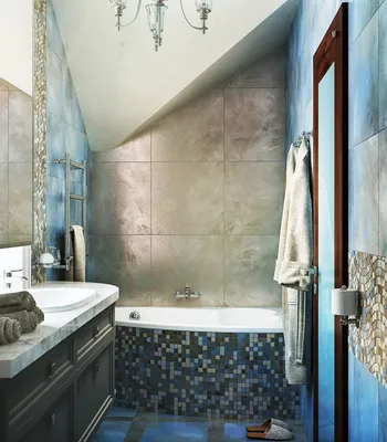 2023 ВАННЫЕ фото ванная комната на мансардном этаже, Киев, RIO-Design Studio
